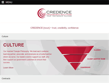 Tablet Screenshot of credence-llc.com